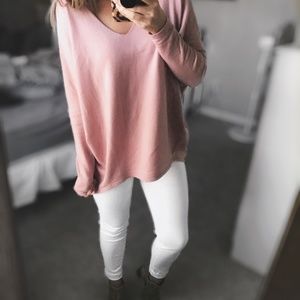 Mauve Pink Oversized Sweater